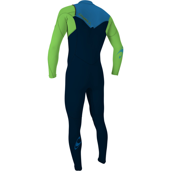 2024 O'Neill Hombres Hammer 3/2mm Chest Zip Neopreno 4926 - Abyss / Dayglo / Ocean